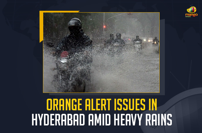 Orange Alert Issues In Hyderabad Amid Heavy Rains