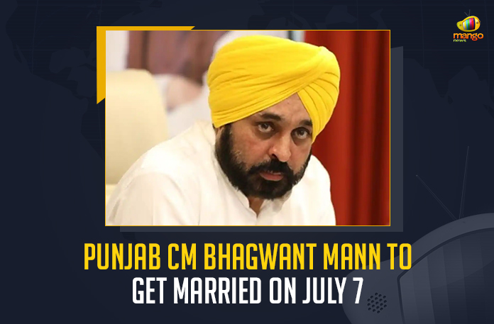 Punjab CM Bhagwant Mann To Get Married On July 7, CM Bhagwant Mann To Get Married On July 7, Bhagwant Mann To Get Married On July 7, Punjab CM To Get Married On July 7, Punjab Chief Minister Bhagwant Mann will tie the nuptial knot for the second time, Bhagwant Mann will tie the nuptial knot for the second time, Bhagwant Mann separated from his first wife in 2015, chief minister is getting married in a private ceremony here tomorrow, He will tie the knot with Gurpreet Kaur, Gurpreet Kaur, Punjab chief minister Bhagwant Mann, chief minister Bhagwant Mann, Punjab CM Bhagwant Mann, Bhagwant Mann, Delhi Chief Minister and AAP national convener Arvind Kejriwal, AAP national convener Arvind Kejriwal, Delhi Chief Minister Arvind Kejriwal, Arvind Kejriwal, Punjab CM Bhagwant Mann marriage News, Punjab CM Bhagwant Mann marriage Latest News, Punjab CM Bhagwant Mann marriage Latest Updates, Punjab CM Bhagwant Mann marriage Live Updates, Mango News,