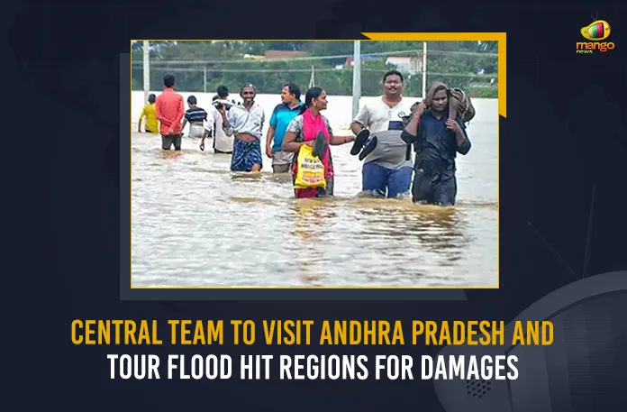 Central Team To Visit Andhra Pradesh And Tour Flood Hit Regions For Damages, Central Team To Visit Flood Hit Regions For Damages In AP, Central Team To Visit Andhra Pradesh, Central teams to tour flood-hit districts to assess damage, central team will visit Alluri Sitaramaraju And BR Ambedkar Konaseema and Eluru districts, Alluri Sitaramaraju district, BR Ambedkar Konaseema district, Eluru district, Godavari flood affected areas, AP flood affected areas, flood affected regions of Andhra Pradesh, AP flood affected areas News, AP flood affected areas Latest News, AP flood affected areas Latest Updates, AP flood affected areas Live Updates, Mango News,