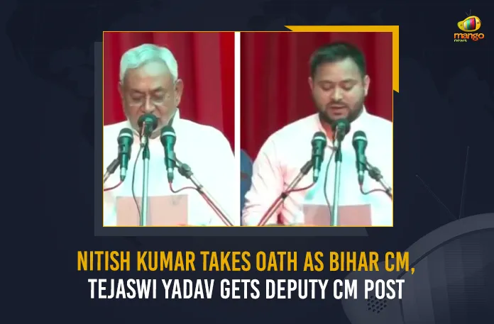 Nitish Kumar Takes Oath As Bihar CM, Tejaswi Yadav Gets Deputy CM Post