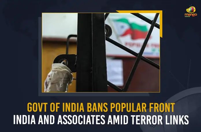 Govt of India Bans Popular Front India And Associates Amid Terror Links