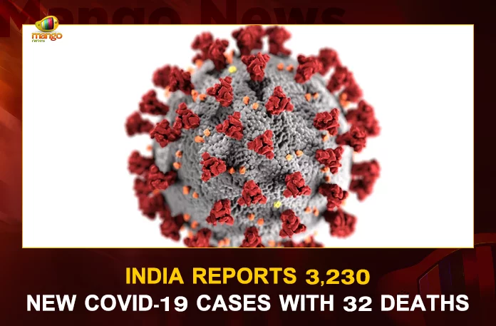 India Reports 3,230 New COVID-19 Cases With 32 Deaths
