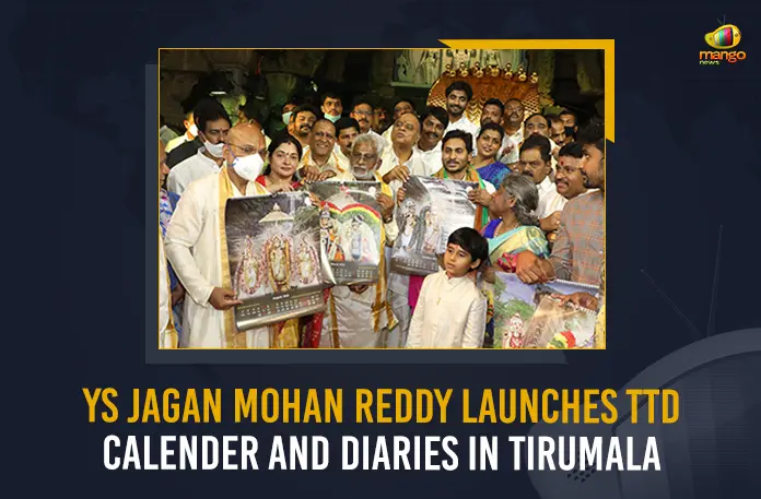 YS Jagan Mohan Reddy Launches TTD Calender And Diaries In Tirumala