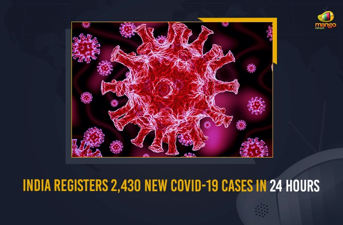 India Registers 2,430 New COVID-19 Cases In 24 Hours