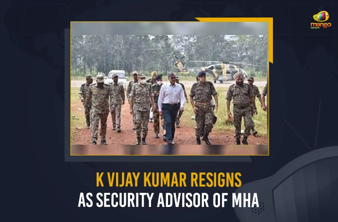 K Vijay Kumar Resigns As Security Advisor Of MHA