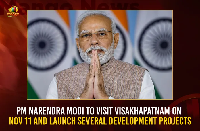 PM Narendra Modi To Visit Visakhapatnam On Nov 11 And Launch Several Development Projects