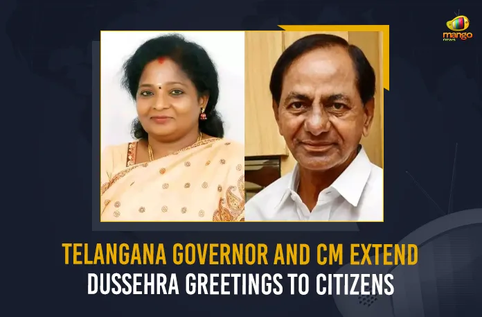 Telangana Governor And CM Extend Dussehra Greetings To Citizens