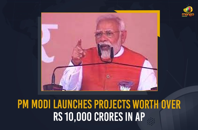 Andhra Pradesh: PM Modi Launches Projects Worth Over Rs 10,000 Crores In Visakhapatnam