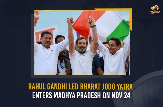Rahul Gandhi Led Bharat Jodo Yatra Enters Madhya Pradesh On Nov 24