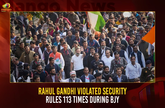 Rahul Gandhi Violated Security Rules 113 Times During BJY