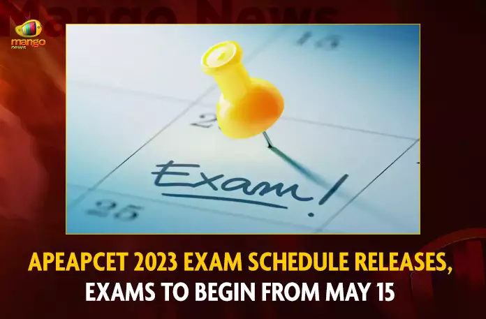 APEAPCET 2023 Exam Schedule Releases Exams To Begin From May 15,APEAPCET 2023 Exam Schedule Releases, Exams To Begin From May 15,APEAPCET 2023 Exam Schedule,Mango News,Eapcet Sche Aptonline In,Ap Eamcet,Apeapcet Results,Ap Eamcet 2021,Ap Eamcet Counselling,Ap Eamcet Results 2022,Ap Eamcet Results 2021,Ap Eamcet Counselling Dates 2021,Ap Eamcet 2021 Application Form,Apeapcet.Nic.In 2021,Ap Eamcet 2021 Exam Date
