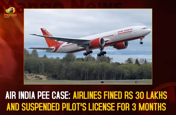Air India Pee Case: Airlines Fined Rs 30 Lakhs And Suspended Pilot’s License For 3 Months