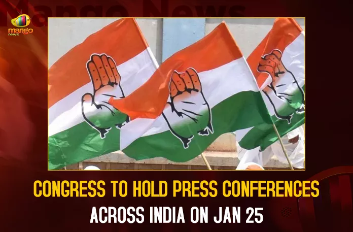 Congress To Hold Press Conferences Across India On Jan 25