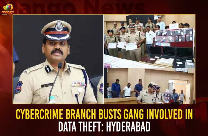 Cybercrime Branch Busts Gang Involved In Data Theft Hyderabad,Cybercrime Branch Busts Gang In Data Theft,Hyderabad Gang Involved In Data Theft,Mango News,Police Arrest Six Online Fraudsters,Telangana Police on Who Stolen 16 Cr People Personal Data,People Personal Data Across India Stolen,Telangana Cyberabad Police,Telangana Crime News,Cyberabad Police Bust Gang Stealing Data,Telangana Cyberabad Police Latest News,Telangana Online Fraudsters News Today,Telangana Crime News Updates