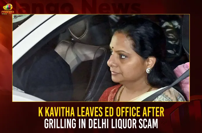 K Kavitha Leaves ED Office After Grilling In Delhi Liquor Scam