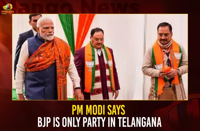 PM Modi Praises BJP In Telangana And Says BJP Is Only Party In Telangana