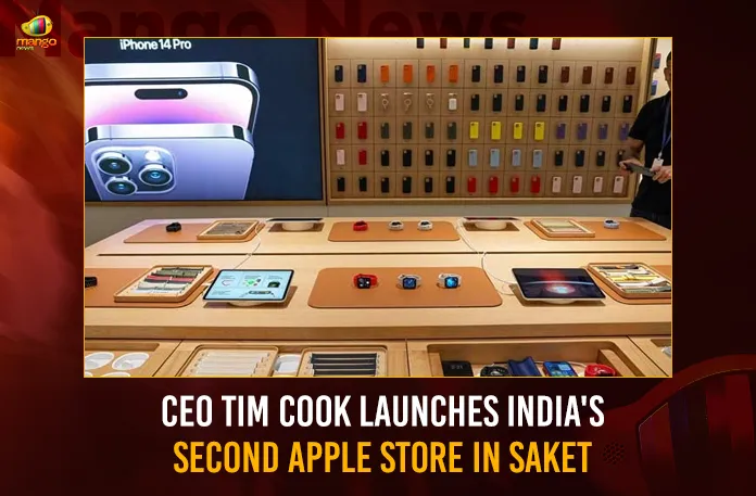 CEO Tim Cook Launches Indias Second Apple Store In Saket,Indias Second Apple Store,Indias Second Apple Store In Saket,CEO Tim Cook Launches Second Apple Store,Tim Cook Launches Indias Second Apple Store,Mango News,Apple Saket Store,Apple store opens in Delhi’s Saket,Apple Delhi store launch,Apple Store Opening Delhi Live,Apple loyalists Meet CEO Tim Cook,Tim Cook opens doors to India's 2nd Apple store,India's Second Apple Store Opens,Apple Saket Store Latest News,Apple Saket Store Latest Updates
