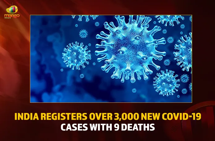 India Registers Over 3,000 New COVID-19 Cases With 9 Deaths