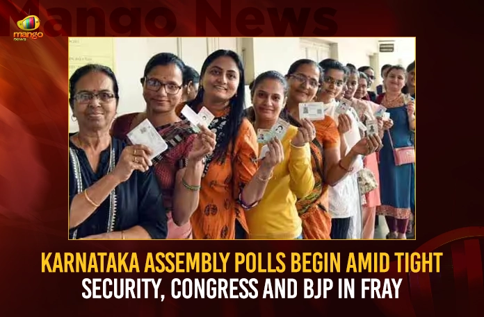 Karnataka Assembly Polls Begin Amid Tight Security, Congress And BJP In Fray