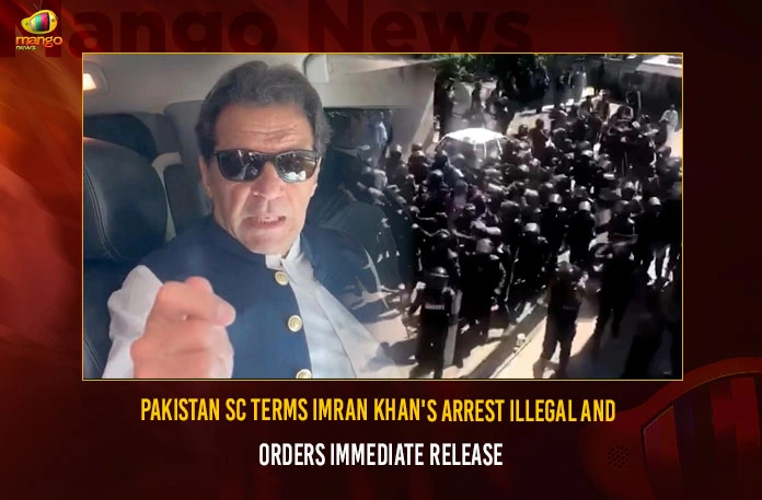 Pakistan SC Terms Imran Khans Arrest Illegal And Orders Immediate Release,Pakistan SC Terms Imran Khans Arrest,Imran Khans Arrest,Imran Khans Arrest Illegal,Mango News,Imran Khan to be released immediately,Pakistan Supreme Court Orders Imran Khans Release,Supreme Court Orders Imran Khan Release,Pakistan SC orders Imran Khans release,Imran Khan,Imran Khan Latest News And Updates,Pakistan Latest News And Updates,Pakistan News,SC Latest News On Imran Khan,Pakistan SC Rules arrest was illegal