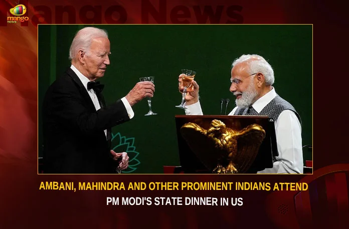 Ambani, Mahindra And Other Prominent Indians Attend PM Modi’s State Dinner In USSm