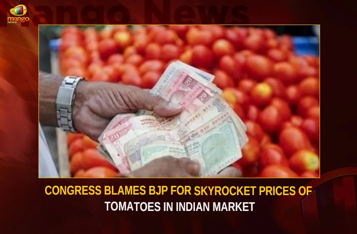 Congress Blames BJP For Skyrocket Prices Of Tomatoes In Indian Market,Congress Blames BJP,Congress Blames BJP For Skyrocket Prices,Skyrocket Prices Of Tomatoes,Prices Of Tomatoes In Indian Market,Skyrocket Of Tomatoes In Indian Market,Mango News,Congress Tweets About Rising Tomato Prices,Tomatoes disappear from kitchens,Delhi News Live Updates,Tomato prices skyrocket,Congress Blames BJP Latest News,Tomatoes Prices Latest News,Indian Market Tomatoes Prices Latest Updates,Indian Market Tomatoes Prices Live News,Skyrocket Prices Of Tomatoes Live Updates