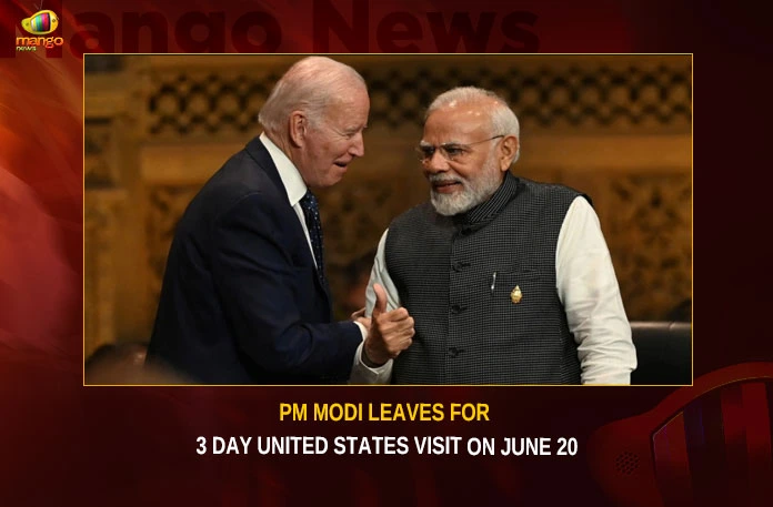 PM Modi Leaves For 3 Day United States Visit On June 20