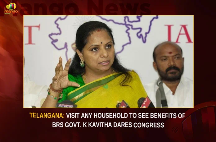 Telangana: Visit Any Household To See Benefits Of BRS Govt, K Kavitha Dares Congress