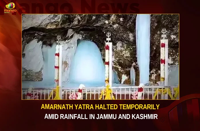 Amarnath Yatra Halted Temporarily Amid Rainfall In Jammu And Kashmir