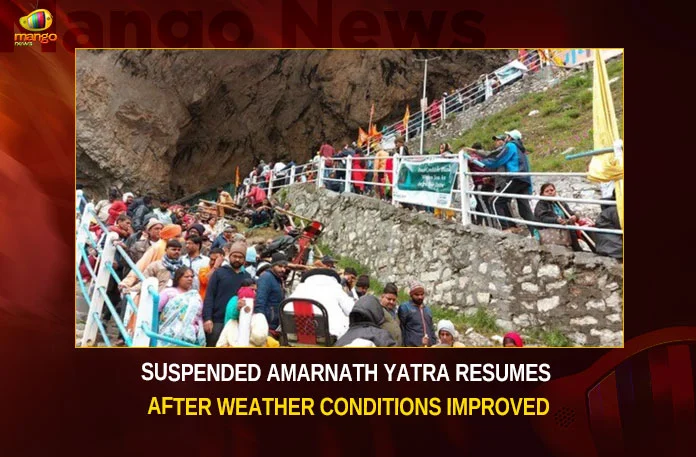 Suspended Amarnath Yatra Resumes After Weather Conditions Improved