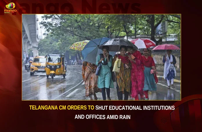 Telangana CM Orders To Shut Educational Institutions And Offices Amid Rain