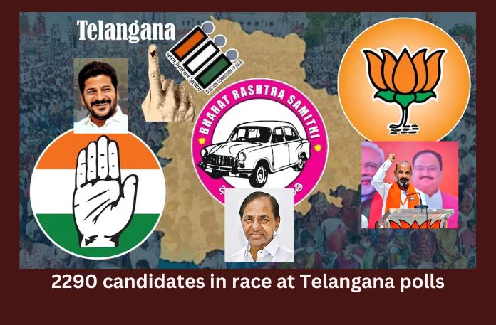 2290 candidates in poll battle at Telangana: Number goes up than 2018 elections