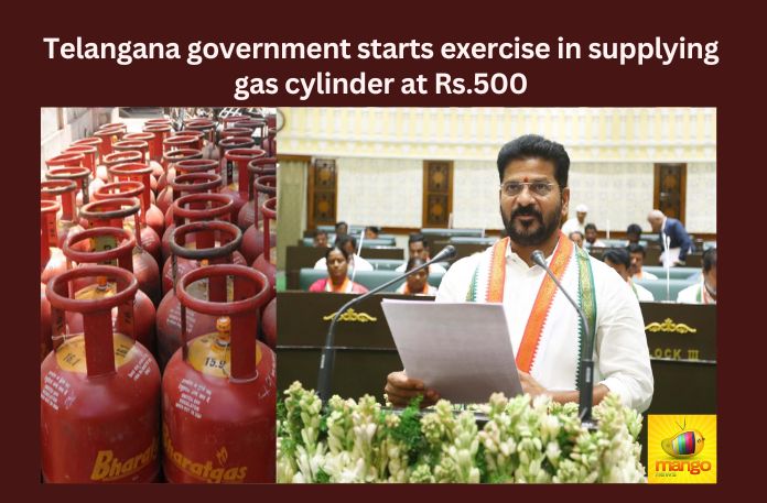 Telangana government starts exercise in supplying gas cylinder at Rs.500