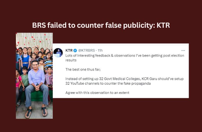 BRS failed to counter false publicity: KTR