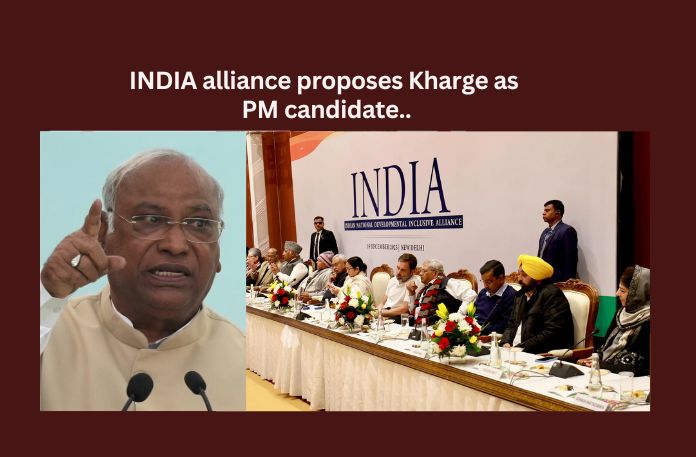 INDIA alliance proposes Kharge as PM candidate
