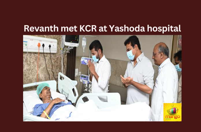CM Revanth Reddy visits Yashoda Hospital Met KCR,CM Revanth Reddy visits Yashoda,Yashoda Hospital KCR,CM Revanth Reddy met KCR,Mango News,Mango News Telugu,BRS, CM Revanth Reddy, congress, Harish rao, KCR, KTR, Revanth Reddy, Telangana CM Revanth Reddy,Telangana CM Revanth Reddy Latest Updates,Yashoda Hospital Latest News,Revanth Reddy visits Yashoda News Today,Revanth Reddy visits Yashoda Latest Updates