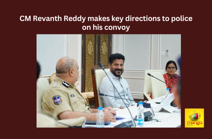 Dont cause Inconvenience to Common People CM Revanth Reddy,Dont cause inconvenience,Inconvenience to common people,CM Revanth Reddy,Mango News,CM Revanth Reddy, Telangana, CMO, CM Convoy, Traffic, Hyderabad Traffic police, Telangana police,Telangana Latest News And Updates,Telangana Politics, Telangana Political News And Updates,Hyderabad News,Telangana News,CM Revanth Reddy Latest News,CM Revanth Reddy Latest Updates