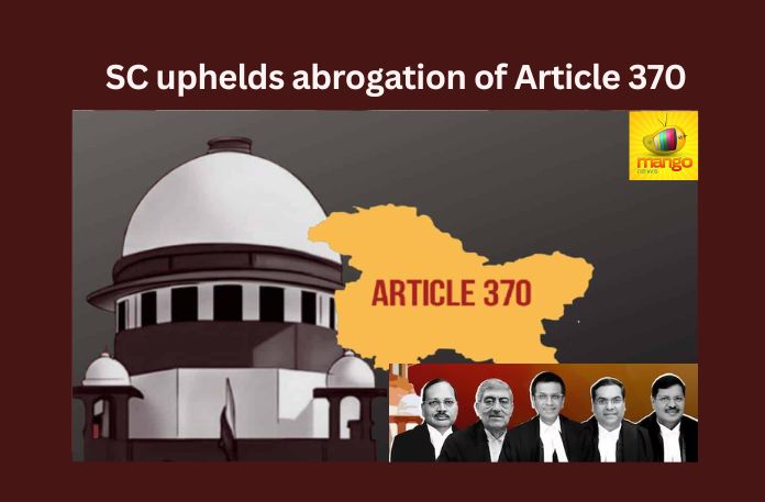SC uphelds abrogation of Article 370
