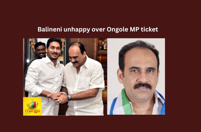 Balineni unhappy over Ongole MP ticket