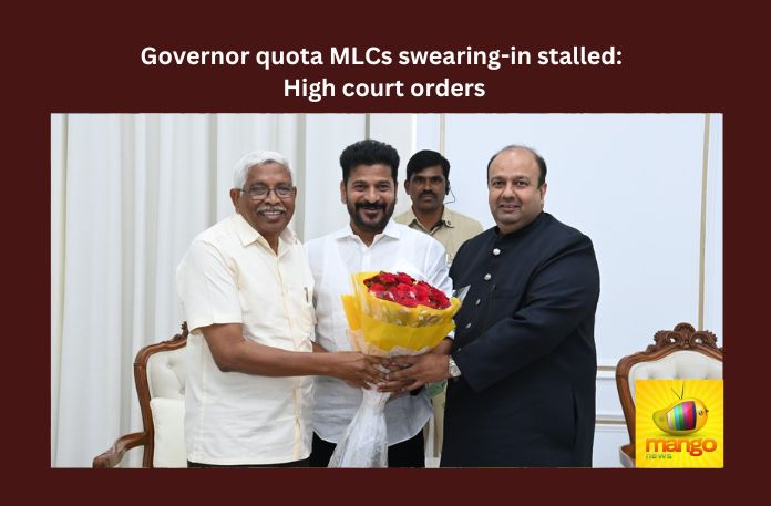 Governor quota MLCs swearing in stalled: High court orders