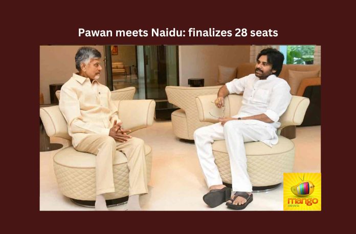 Pawan meets Naidu: finalizes 28 seats