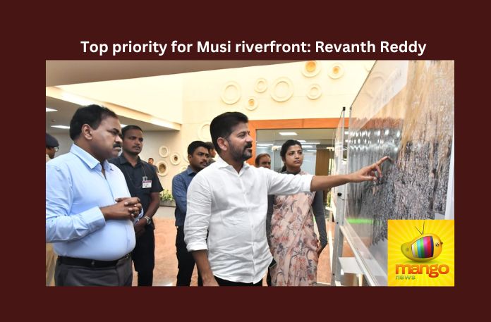 Top priority for Musi riverfront: Revanth Reddy
