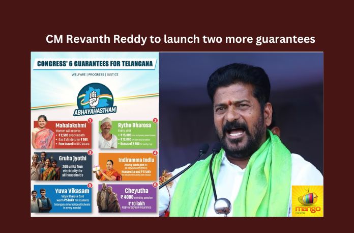 CM Revanth Reddy to launch two more guarantees