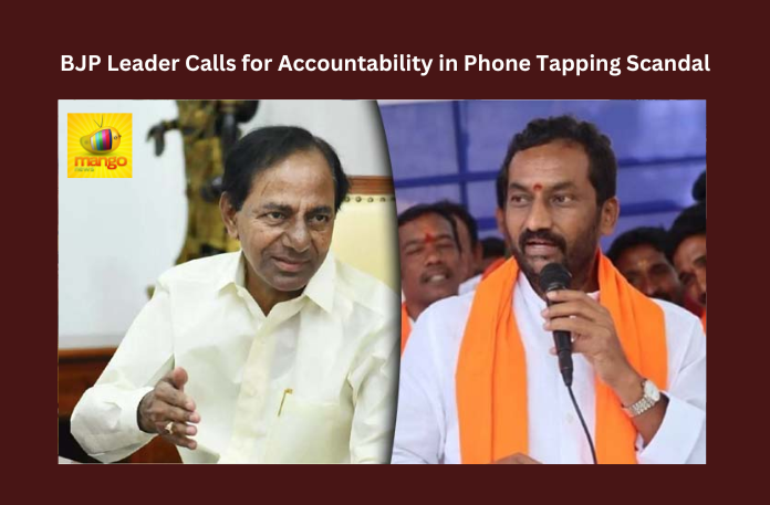 BJP Leader Calls for Accountability in Phone Tapping Scandal