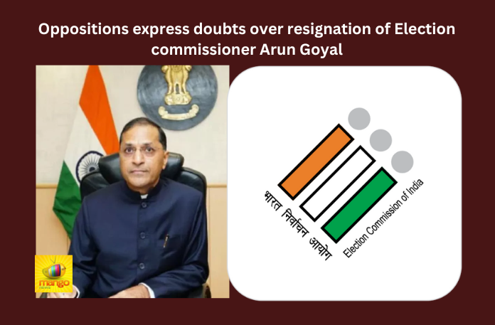 Oppositions express doubts over resignation of Election commissioner Arun Goyal
