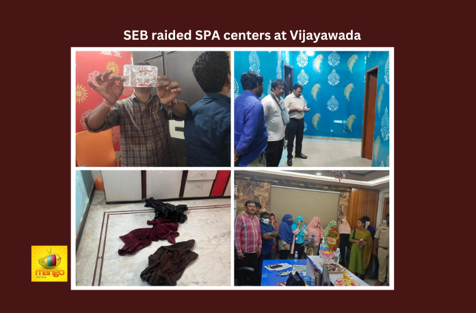 SEB raided SPA centers at Vijayawada