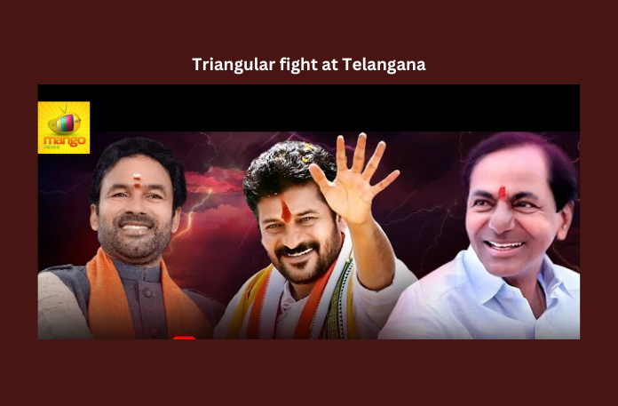 Triangular fight at Telangana