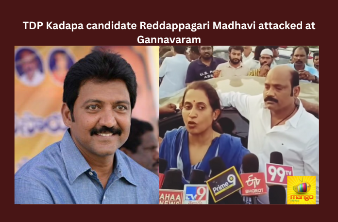 TDP Kadapa candidate Reddappagari Madhavi attacked at Gannavaram