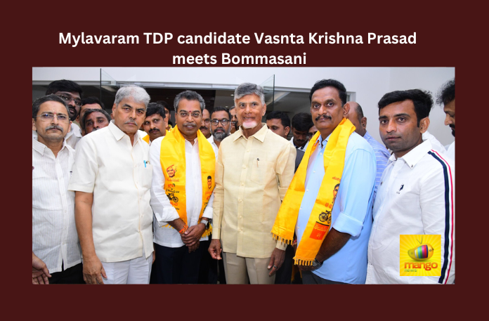 Mylavaram TDP candidate Vasnta Krishna Prasad meets Bommasani