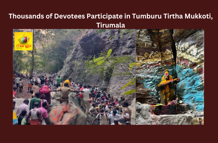 Thousands of Devotees Participate in Tumburu Tirtha Mukkoti Tirumala, Tumburu Tirtha Mukkoti Tirumala, Mukkoti Tirumala, Tirumala, Lord Balaji, TTD, Tumbura Teertham, 24000 Devotees, Tumburu Theertha Mukkoti, TTD News, Tirumala Tirupati, AP Live Updates, Andhra Pradesh, Mango News